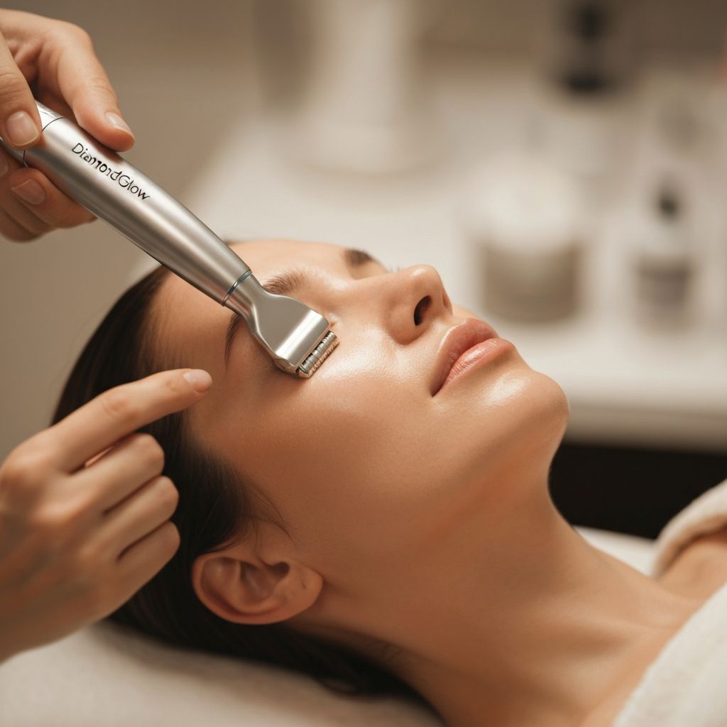 After DiamondGlow facial