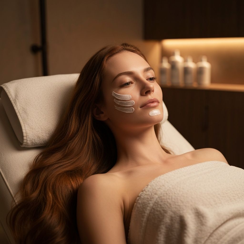 Before DiamondGlow facial